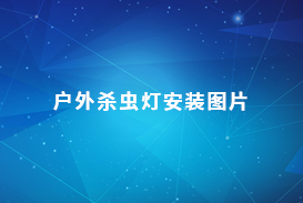 户外杀虫灯安装图片