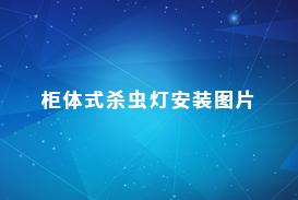 柜体式杀虫灯安装图片